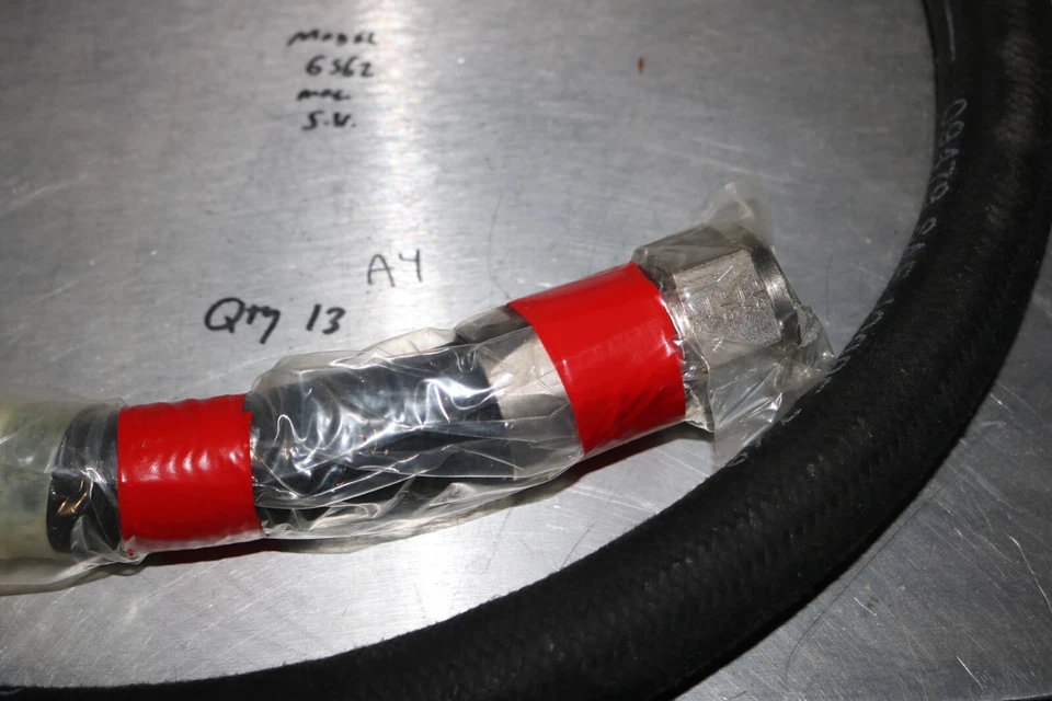 NOS Aeroquip 1503-16 single wire braid SAE 100R5 hose 6 feet AN16 fittings - Image 4 of 4