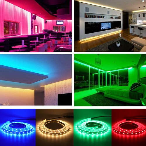 12V LED Strip Lights 5050 Cool/Warm White Under Cabinet Tape Lamp ON/OFF UK Plug - Picture 8 of 15