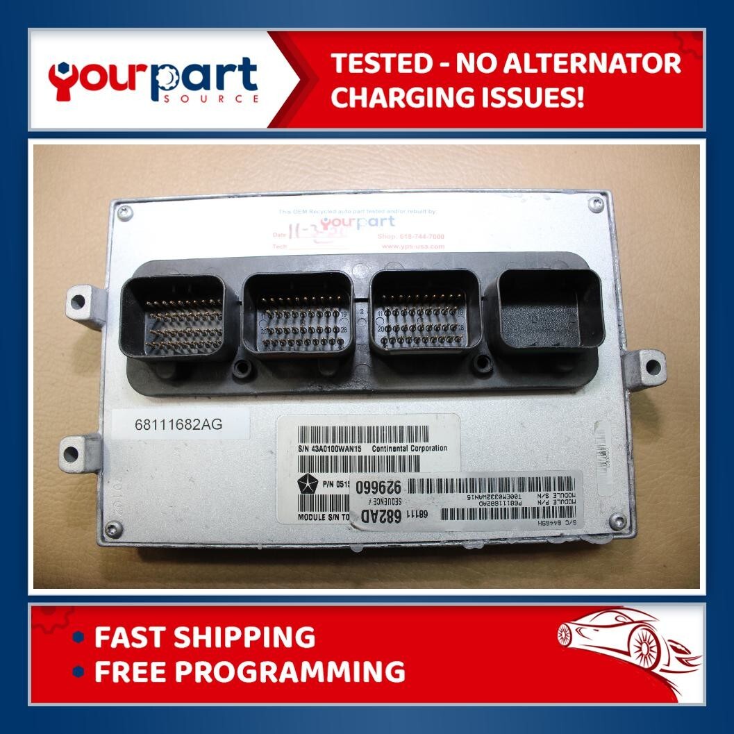 12 JEEP GRAND CHEROKEE 3.6L 4X4 ECU ECM PCM ENGINE COMPUTER  