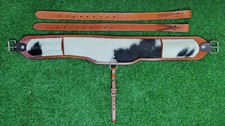 Z.A Enterprises Western Tooled Leather Rear Flank back saddle cinch Size 38"x5"
