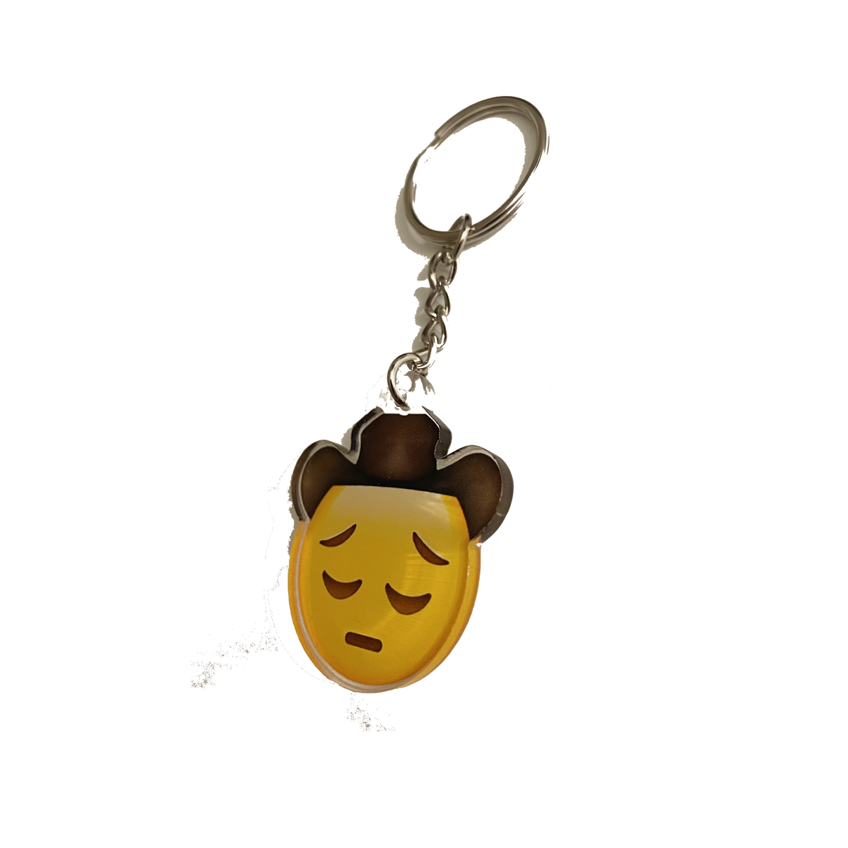Brand New Sad Cowboy Emoji Keychain