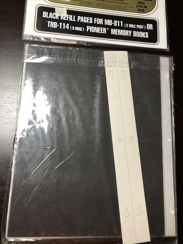 2 Memory Book Black Refill Pages Pioneer Photo Albums 8.5x11 NEW RB-85 TRB-114 - Picture 4 of 5