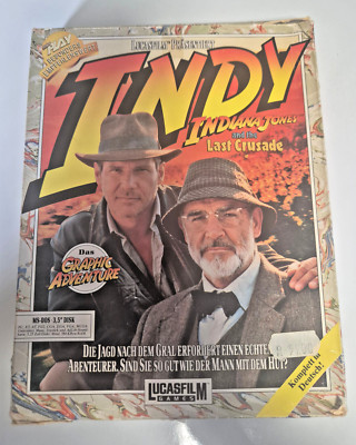 Indiana Jones and the Last Crusade - PC Spiel IBM 3,5'' Disketten  1989er Jahre