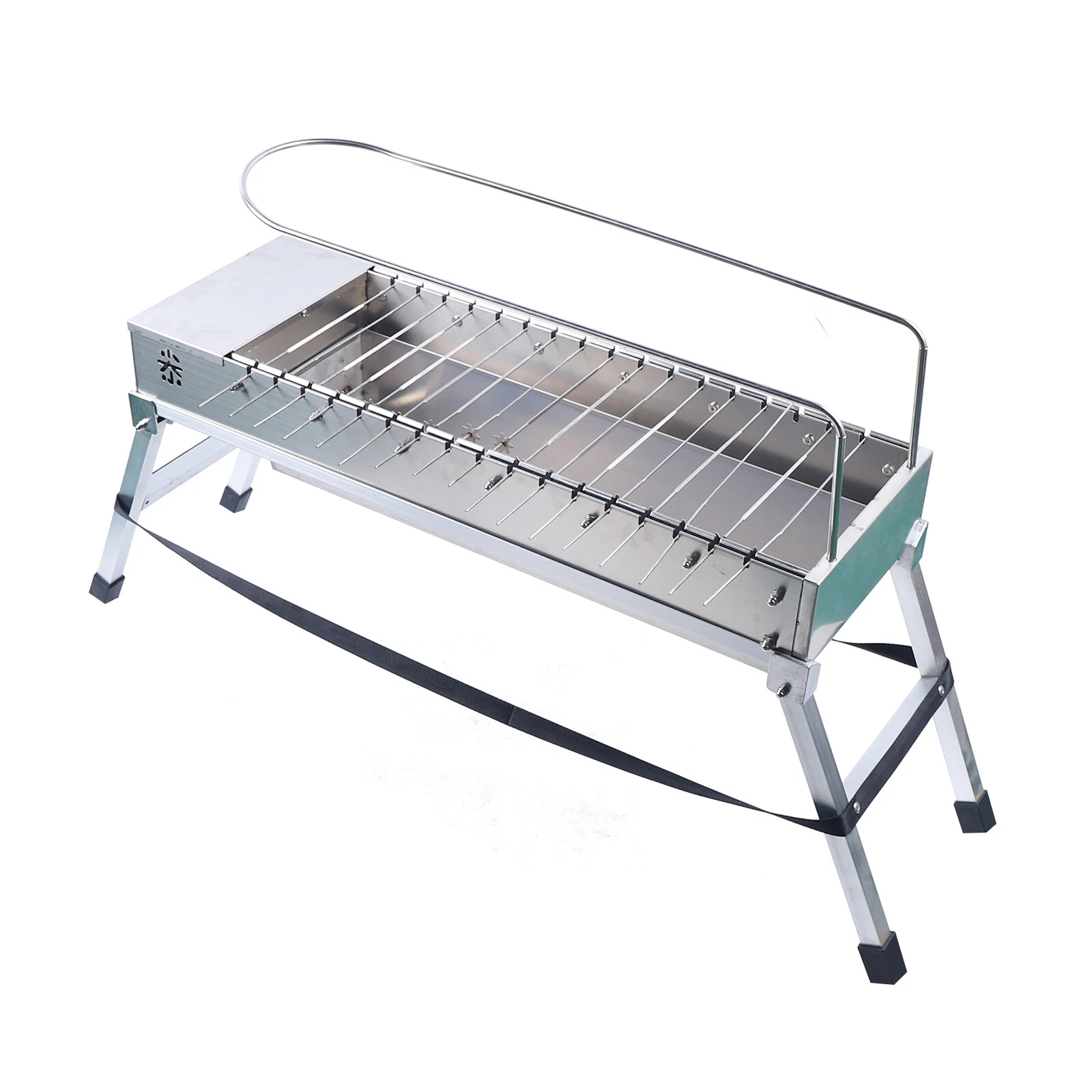 20 Skewer Automatic Rotating BBQ Barbecue Grill Attachment Rack W/ USB port