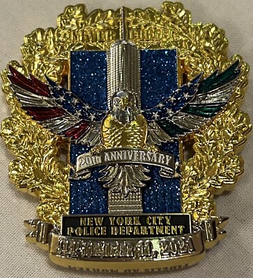 New York Police NYPD 1st Precinct First Ground Zero Challenge Coin Gold Variant
