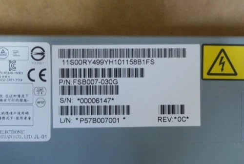 Gabinete de armazenamento flash IBM 2107-D03 674W fonte de alimentação CA PSU 00RY500 00RY499 - Imagem 4 de 4