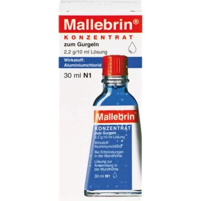 HERMES ARZNEIMITTEL GMBH MALLEBRIN Konzentrat zum Gurgeln 30 ml PZN 01671104
