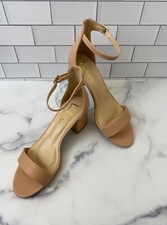 Almond Open Toe High Heel Dress Shoes with Ankle Strap