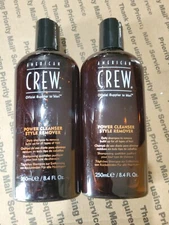 2-PACK American Crew POWER CLEASE STYLE REMOVER Shampoo (8.4oz)