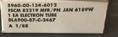 Paire De Tubes 12AU7 / ECC82 SB - NOS & NIB, Matched, Pour Ampli