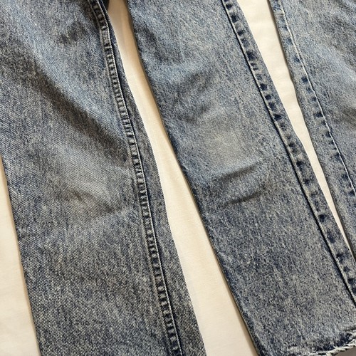 2 Pairs Vintage Levi's Boys 12 Slim Acid Wash Jeans Orange Tab Blue Denim 1980s - Picture 5 of 13