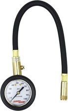 by Milton Dial Tire Pressure Gauge with Straight Air Chuck and 11 in. Braided...