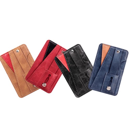 1pc Phone Pocket Mobile Phone Wallet Adhesive Holder Credit Pouch - 第 3/12 張圖片