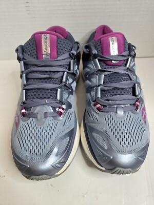 Saucony S10413-1 Triumph ISO Fog Grey/Purple Women's Running Shoes Size 