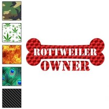 Rottweiler Owner Bone, Vinyl Decal Sticker, 40 Patterns  3 Sizes, 1633