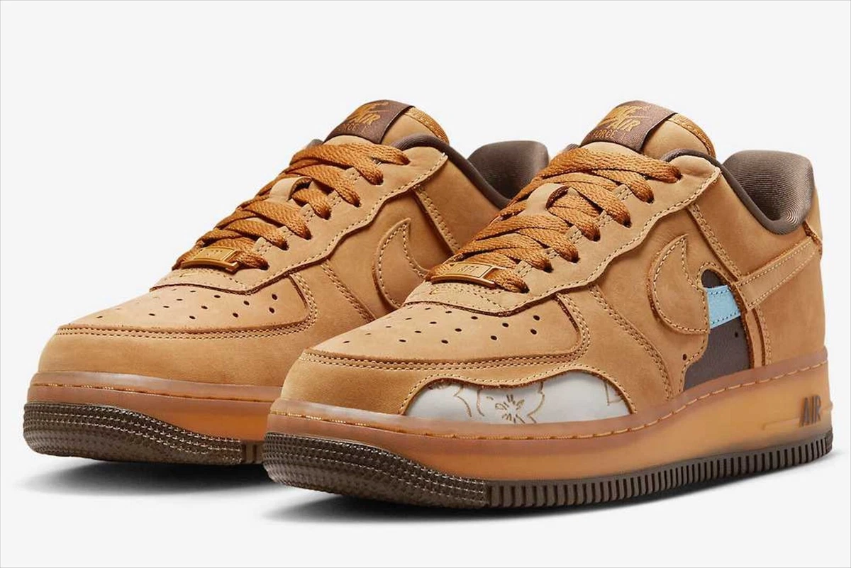 Nike Women's Air Force 1 Low '07 Wheat and Dark Mocha DQ7580-700 US11.5 / 28.5cm