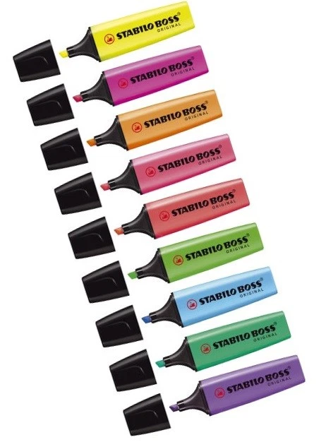 Stabilo Textmarker Textliner Leuchtmarker Original Boss 2-5 mm Farbauswahl