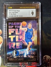 2018-19 Panini Hoops Faces of the Future Luka Doncic CSG Mint 9 Rookie RC #3