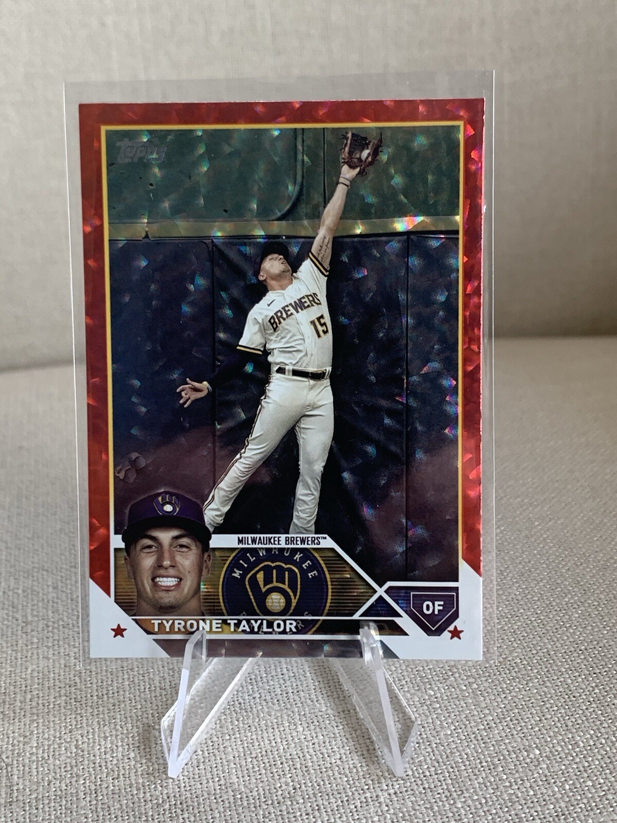 2023 Topps Series 1 - Red Foil #61 Tyrone Taylor /199