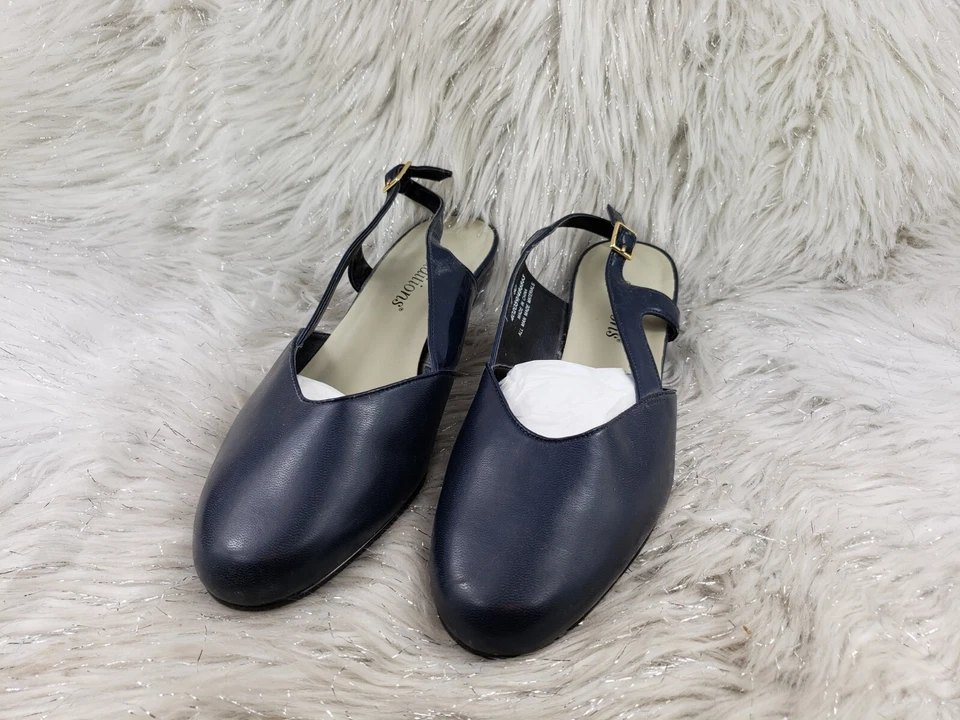 Zapatos de salón informales con cordones azul marino AUDITIONS talla 8D Foto 3 de 4