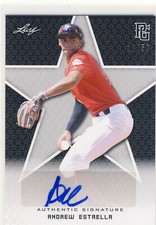 ANDREW ESTRELLA 2020 Leaf Perfect Game PG Black AUTO /50 STETSON