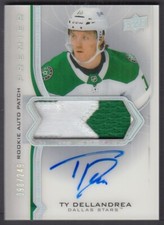 TY DELLANDREA, 2020 Upper Deck Premier Rookies Auto Patch #AR-TD, /249