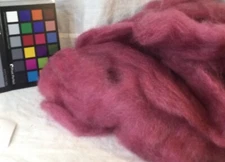 variegated pink romney wool roving for spinning felting fiber arts knit crochet
