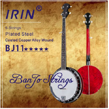 IRIN BJ11 Set 5 corde per banjo corde avvolte in lega di rame rivestite