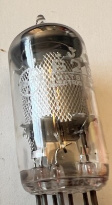 NOS Matsushita Mullard 6267 (ef86 Ef806) Mesh Screen Silver Plate O Getter