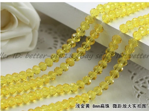 Wholesale Quality Czech Crystal Faceted Rondelle Spacer Beads 4MM 6MM 8MM 10MM - Picture 68 of 101