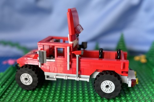 Lego Custom Humvee Water Rescue Fire Pickup Truck & Fireman Mini-Figura - Imagen 9 de 15