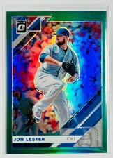 2019 Panini Donruss Optic Jon Lester Chicago Cubs Green Prizm #108 /5