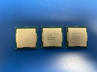 Lot of 3 Intel Core i7-9700 Processor 12M Cache, up to 4.70 GHz