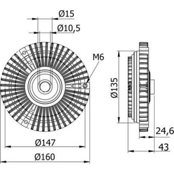 Mahle CFC 52 000S Kupplung KüHlerlüFter FüR Mercedes Benz Sprinter B901 B902-image