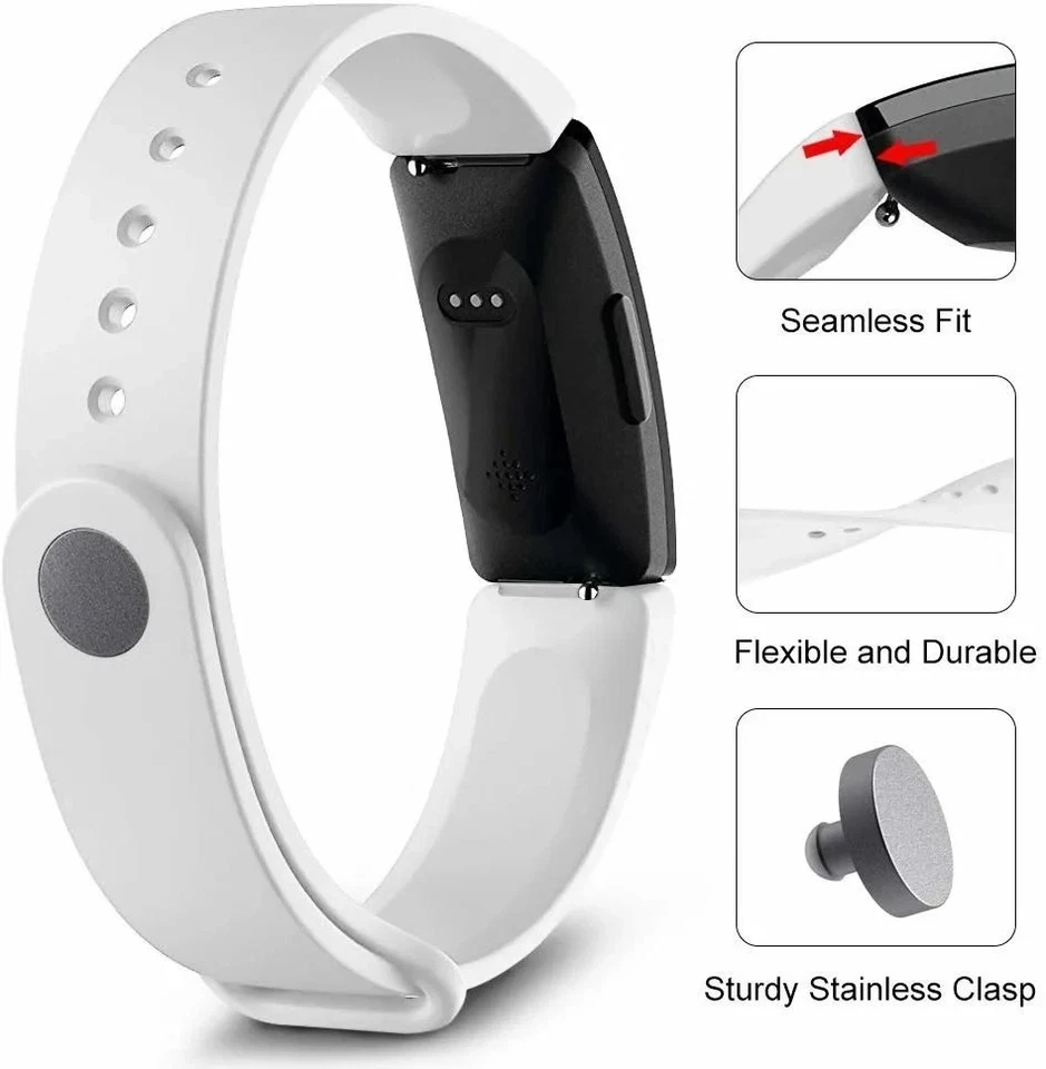 Fitbit Inspire 2 Activity Tracker - Lunar White - Image 2 of 2