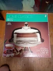 Vtg Anchor Hocking Park Avenue 2Pc Dome Covered Footed Cake Plate Set/Punch Bowl