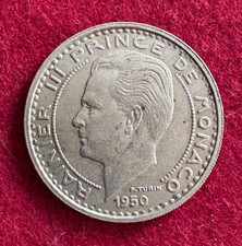 MONACO: 100 Francs 1950 / F&uuml;rst RAINIER  III /3408