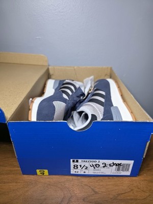 Adidas Treziod 2 Mens Sz 8.5 Casual Shoes Navy Blue White Black Gum JQ9041 NEW