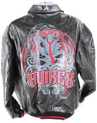 VTG RARE! AVIREX 'COBRA' Snake Japanese Leather Jacket Stitched