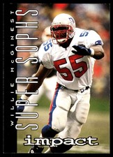 Willie McGinest 1995 SkyBox Impact #166 Patriots NFL READ FREE SHIP AutographDen