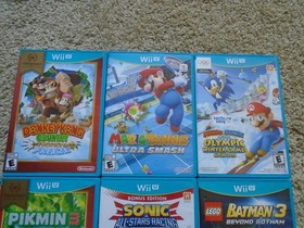 HUGE Nintendo Wii U Console & GamePad bundle WUP-101 (02), 9 Games, 2 DL games,