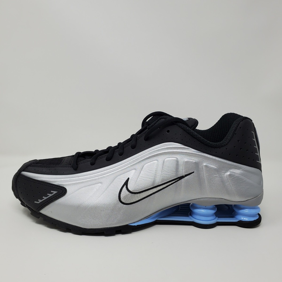 【新品未使用】Nike Shox R4 HQ1988 - 004 27cm Nike Shox R4 Metallic Silver Psychic Blue Black HQ1988-004 Men's