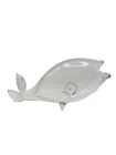 Blenko Glass Hand Blown Crystal Clear Fish 11”