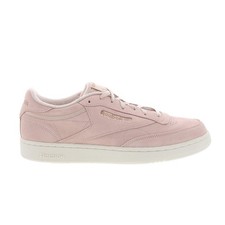 Reebok Club C 85 Mens Pink Suede Lace Up Lifestyle Sneakers Shoes 13