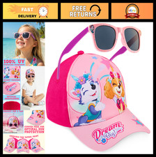 Girls' Baseball Cap  Sunglasses Set - UV 400 Sun Protection, Summer Gift