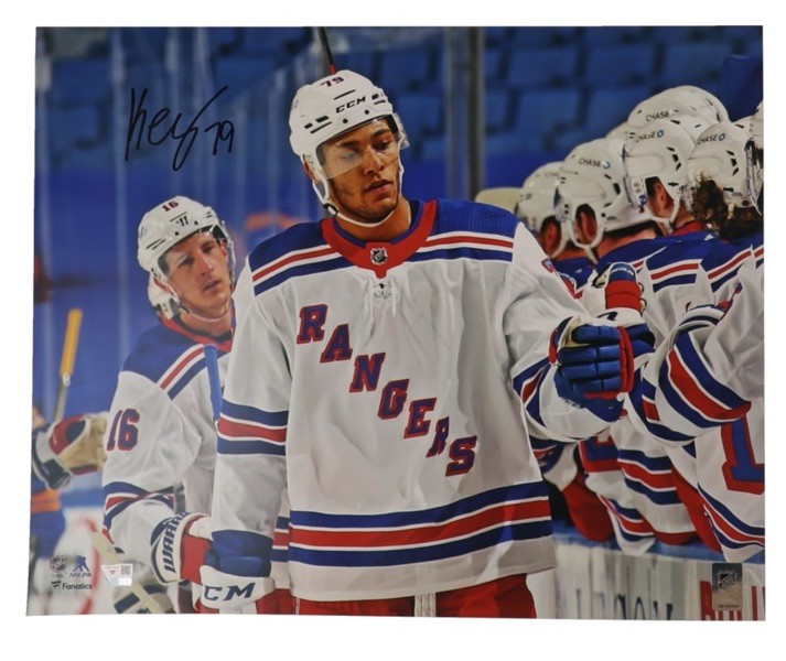 K’Andre Miller New York Rangers Signed Original 16x20 Photo (Fanatics Authentic)