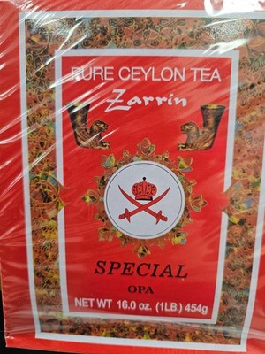 Zarrin - Pure Ceylon Tea OPA, Orange Pekoe A, 1LB (454g), Loose Leaf Tea