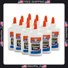 Elmer's Liquid School Glue 4oz Pack of 12 Non-Toxic Washable Craft Adhesive