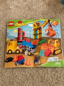 Lego | Duplo 10813 | Big Construction Site (COMPLETE w/ BOOK, NO BOX)