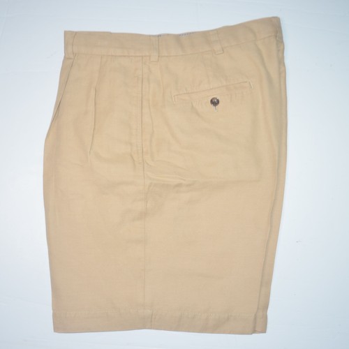 Short homme Brooks Brothers kaki chino plissé taille 36
